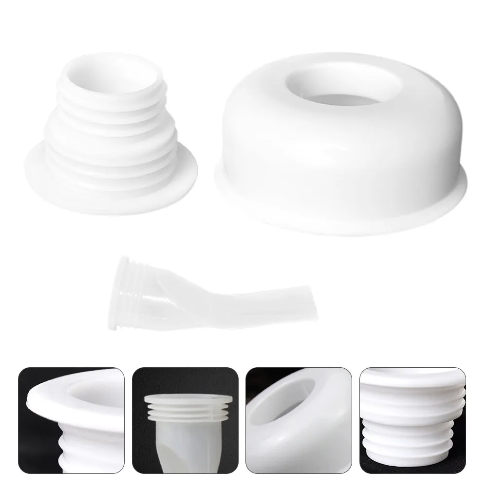 

1Set Sewer Cover Floor Drain Device White Silicone -Odor Drain Inner Core for Washing Machine Vegetable Sink