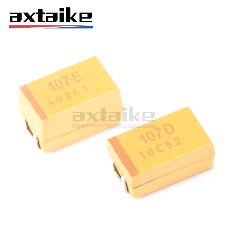 10PCS 6.3V 10V 16V 20V 100UF 107 107K B C D 3528 6032 7343 10% SMD 107J 107A 107C 107D Tantalum Capacitor