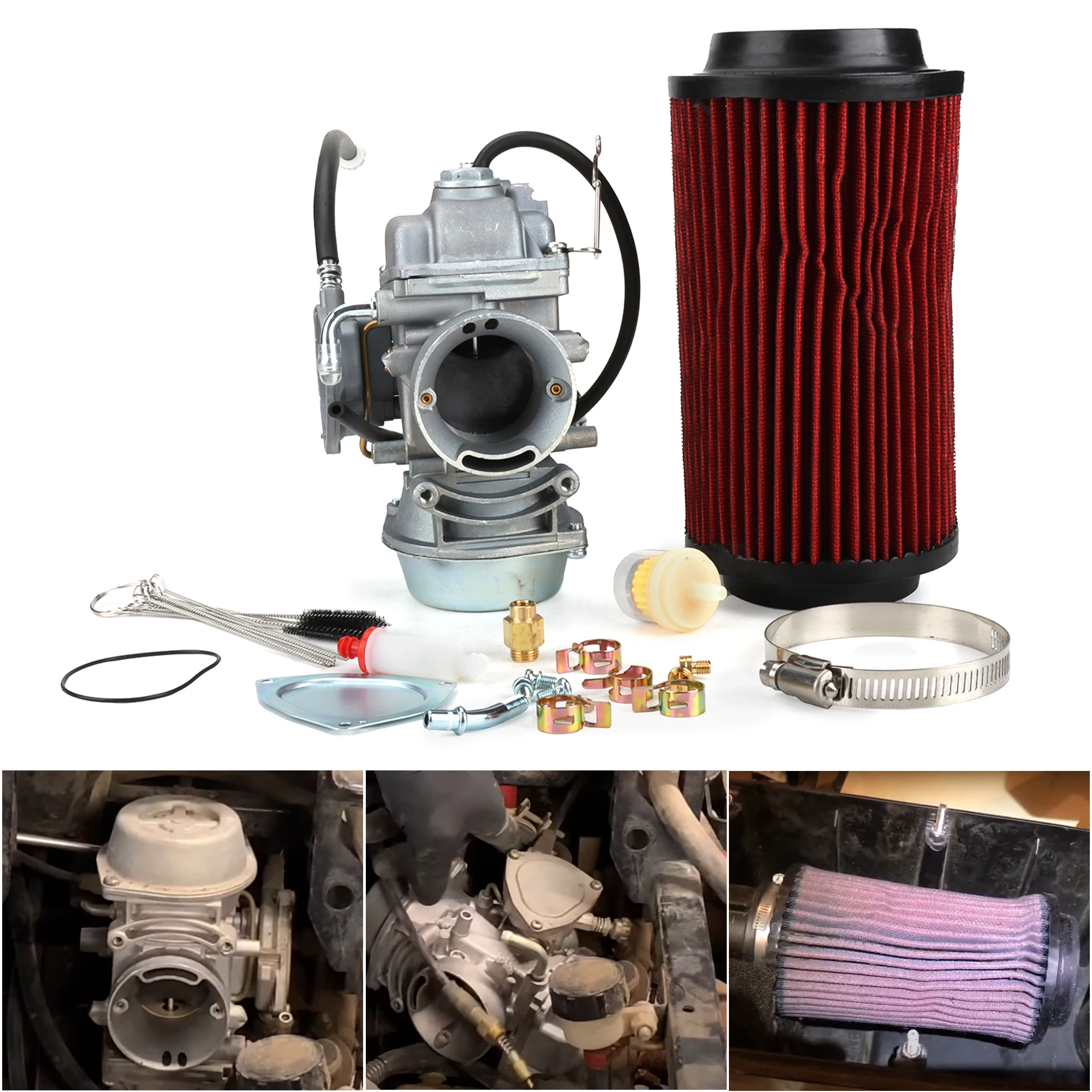 Kit de carburador y filtro de aire, filtro de combustible para Polaris Sportsman 500 4x4 HO, Polaris Worker 500, Polaris ATP 4×4 HO 3130903