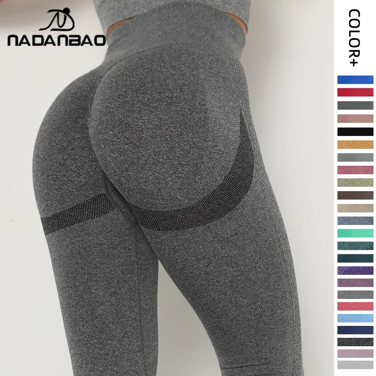 

NADANBAO Yoga Pants Sexy Push Up Gym Leggings Ladies Casual Winter High Waist Skinny Sporty Sports Leggings for Women