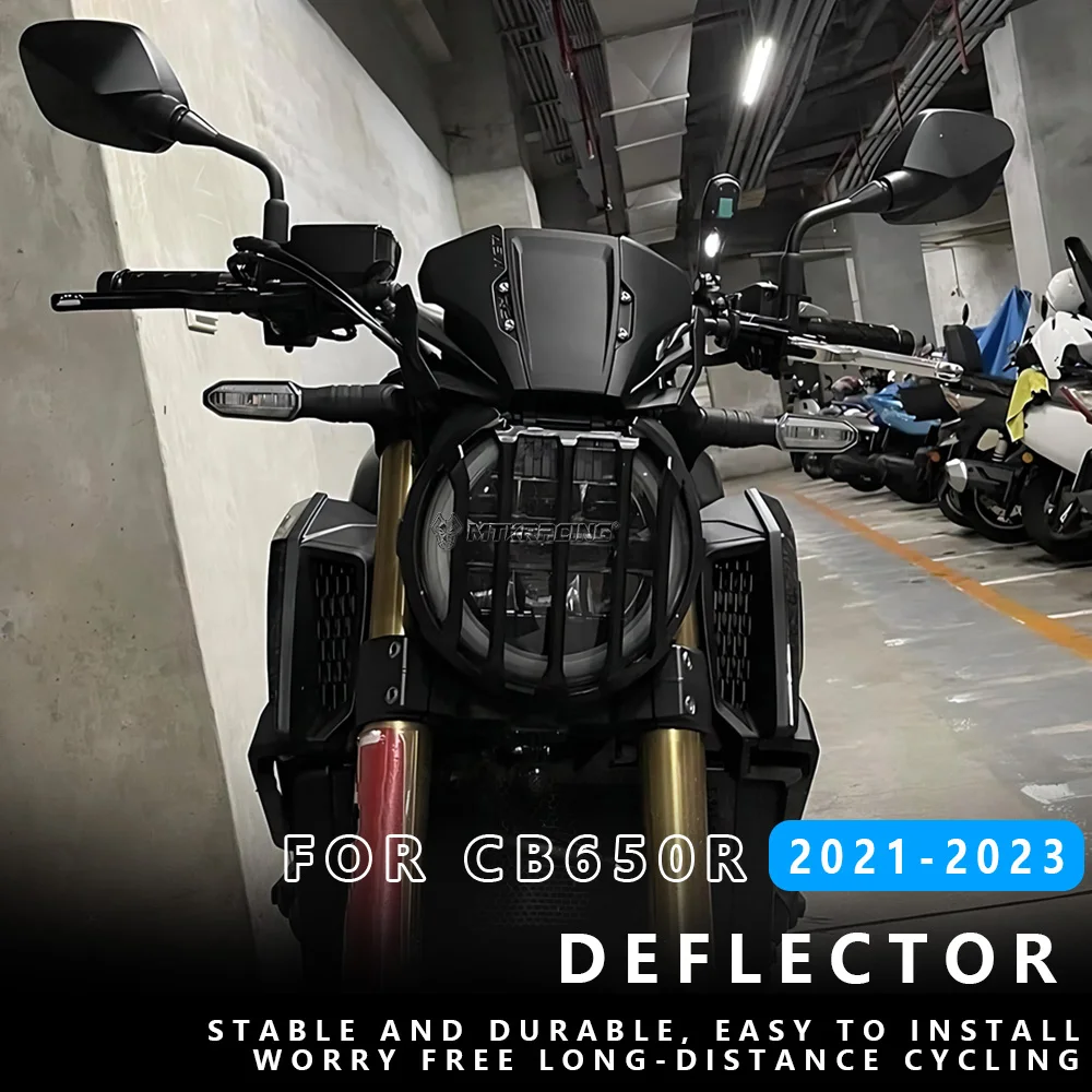 

MTKRACING for HONDA CB650R 2021-2023 Motorcycle accessories Headlight Head Light Guard Protector Cover Protection Grill