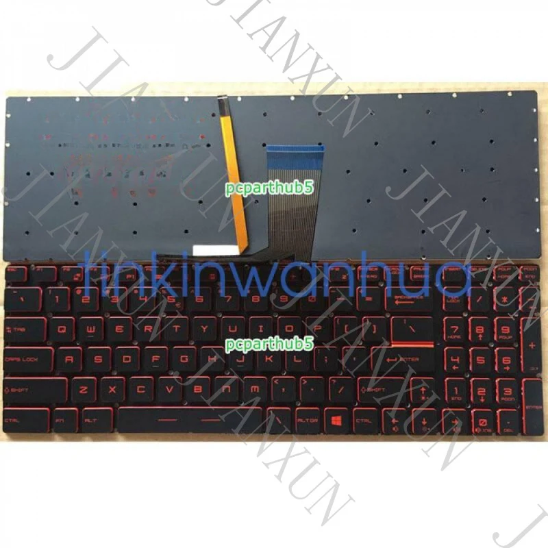 S+Laptop Red Backlit Keyboard For MSI GL62M GL62MVR GL63 GL72M GL72VR MS-16J9 MS-16JB MS-1795 Series