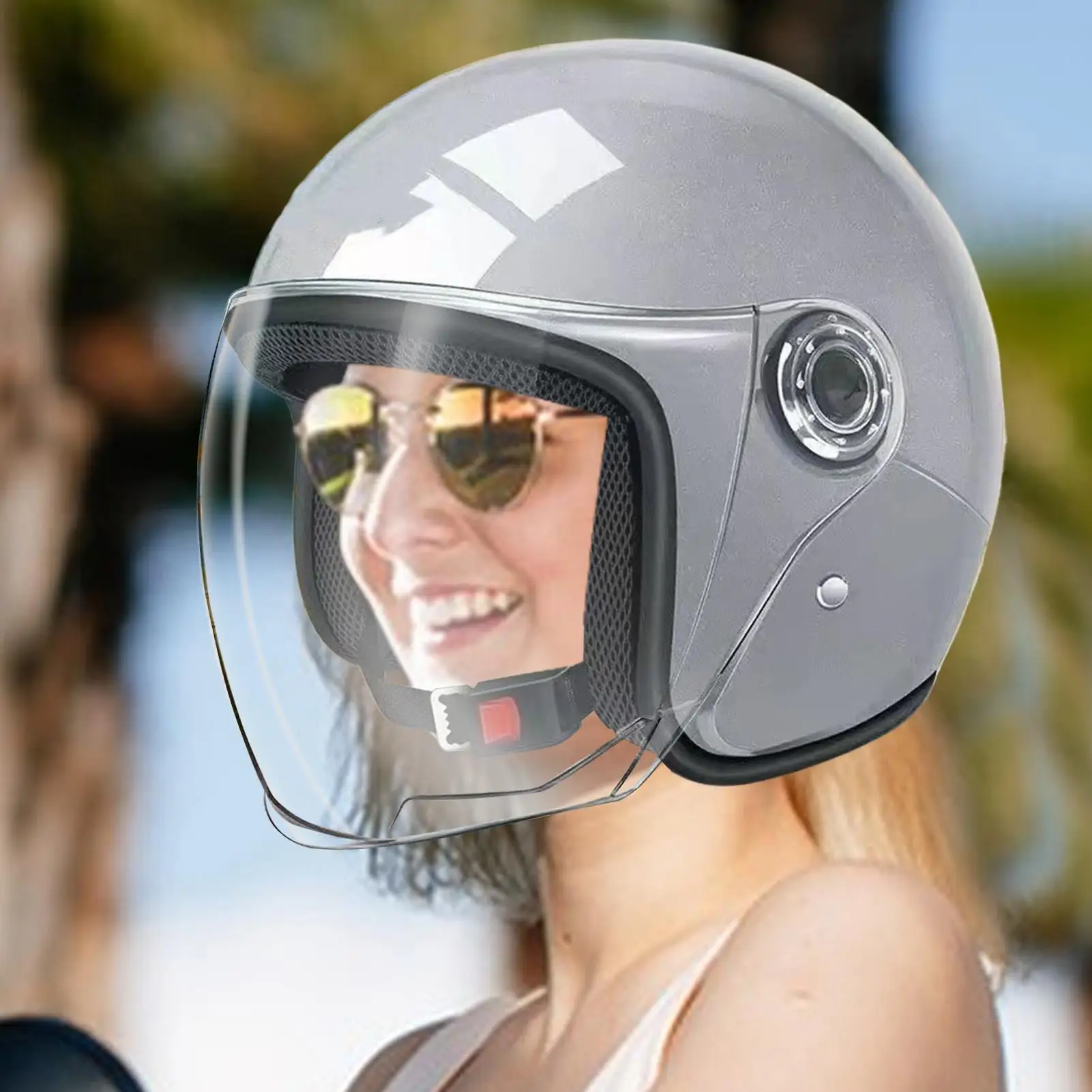 

Riding Safety Hat Scooter Safety Hat Warm Safe Device Comfortable Headwear for Women Travel Road Trip Adults Men Riding Outdoor