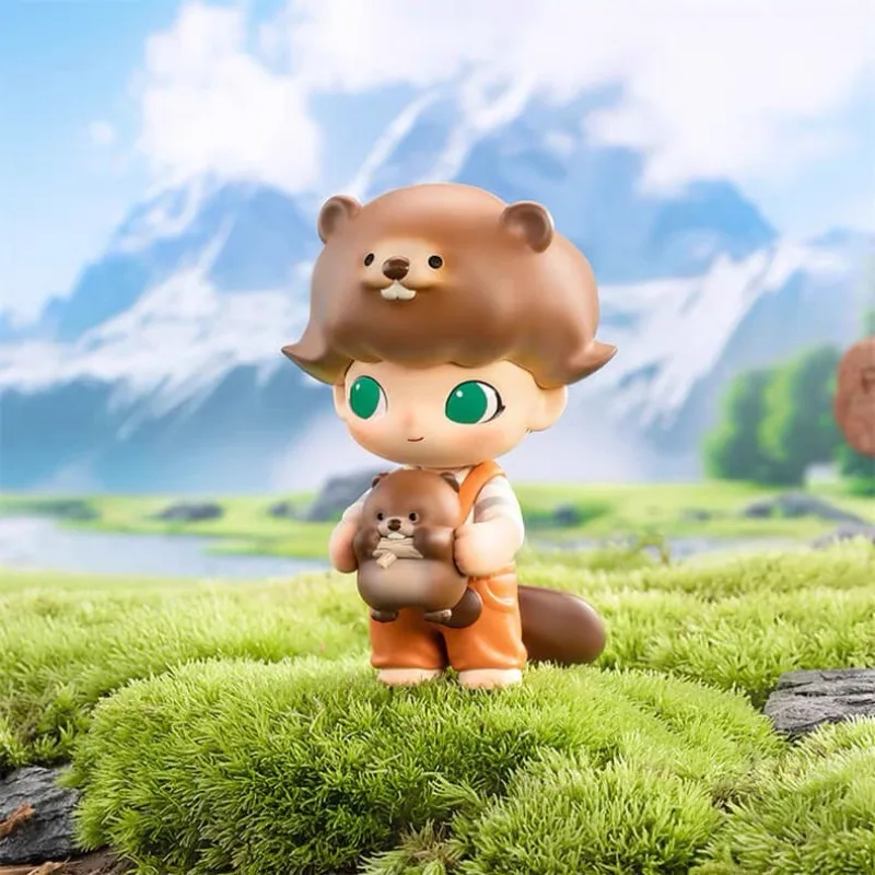 

Popmart DIMOO Mongolian New Zealand Beaver Figurine Hanging Card Trendy Gift Decorative Item Toy Figurine Surprised Gifts