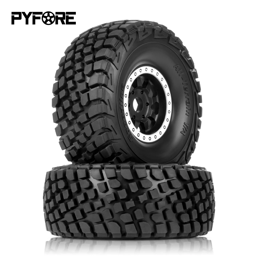 PYFORE – pneus tout-terrain 137x55mm, adaptateur 17mm, 4 pièces pour MOJAVE YK4072 YK4073 1/7 RC modèle de voiture, accessoires de camion du désert