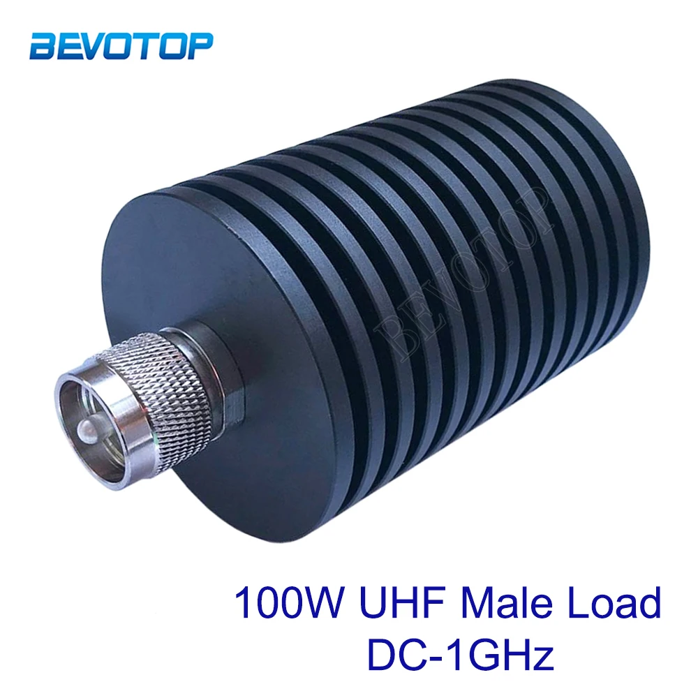 100W DC-1GHz 50 Ohm UHF PL259 Male Plug Connector RF Coaxial Termination Dummy Load  Nickel Plated RF Adapter