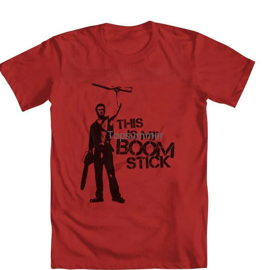 

New Short Sleeve Round Collar Mens T Shirts Fashion 2018 Evil Dead Boom Stick Men'S T-Shirt