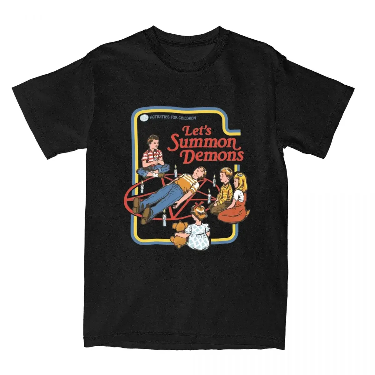 Футболка мужская летняя в стиле хиппи, Y2K, базовая футболка с коротким рукавом на заказ «сделай сам», футболки большого размера, футболки хлопковые с надписью «Let Summon Demon», 2024