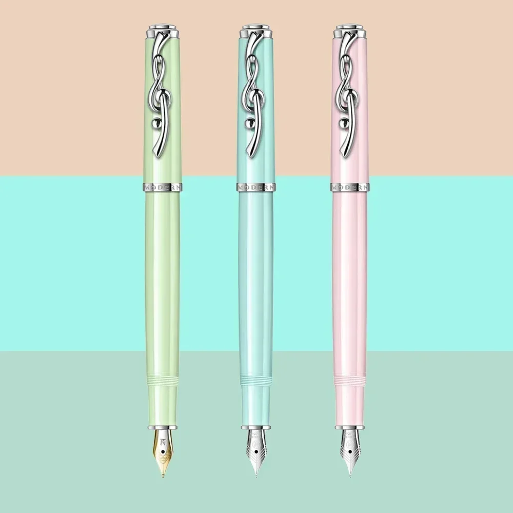 New Modern Macaroon note M6100 fountain pen EF F nib Metal clip school office supplies students business gift pen stationery