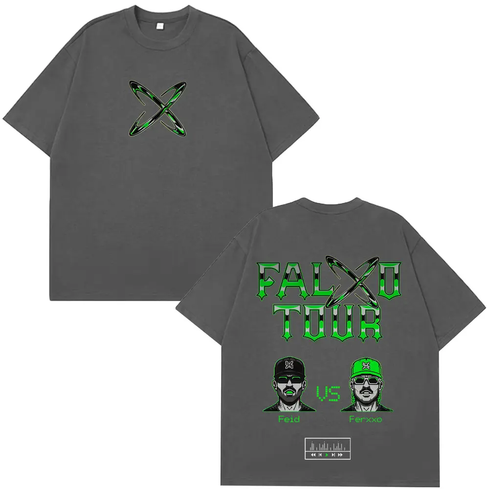 Rapper Feid Ferxxo Tour 2026 Print T-shirt Men Women Fashion Hip-Hop T-shirts Summer Casual Cotton Oversized T-shirts Streetwear