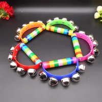 Orff Musical Instruments Wooden Baby Children's Educational Toys for Toddler Early Education Toys Color Semicircle Hand Bells 2