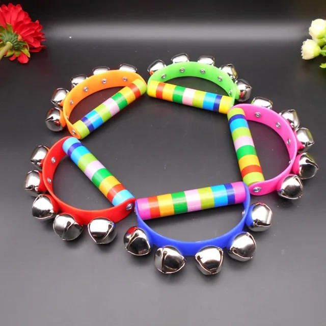 Orff Musical Instruments Wooden Baby Children's Educational Toys for Toddler Early Education Toys Color Semicircle Hand Bells 2