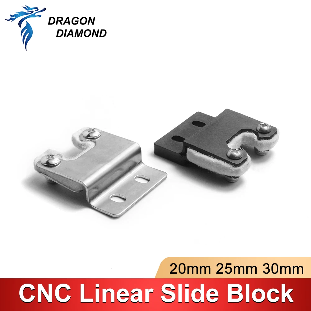 Linear Guide Limit Plate Line Rail Positioning Block Slider 20 25 30mm Stroke Buffer Bumper Dust Scraper For CNC 3D Printer