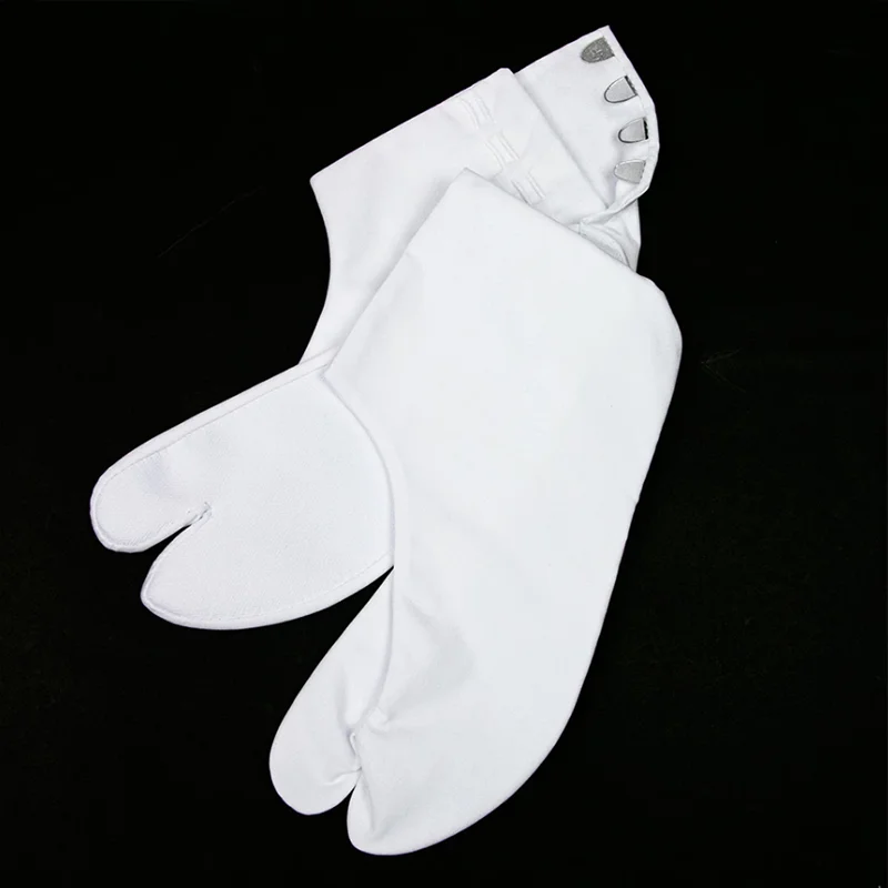 Japanese Socks Simple White Black Foot Bag Non-slip Bottom Elastic Two-finger Socks Kimono Cosplay Accessories