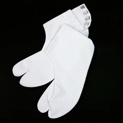 Chaussettes japonaises simples, sac de pied blanc noir, fond antidérapant, élastique, deux doigts, accessoires Kimono Cosplay