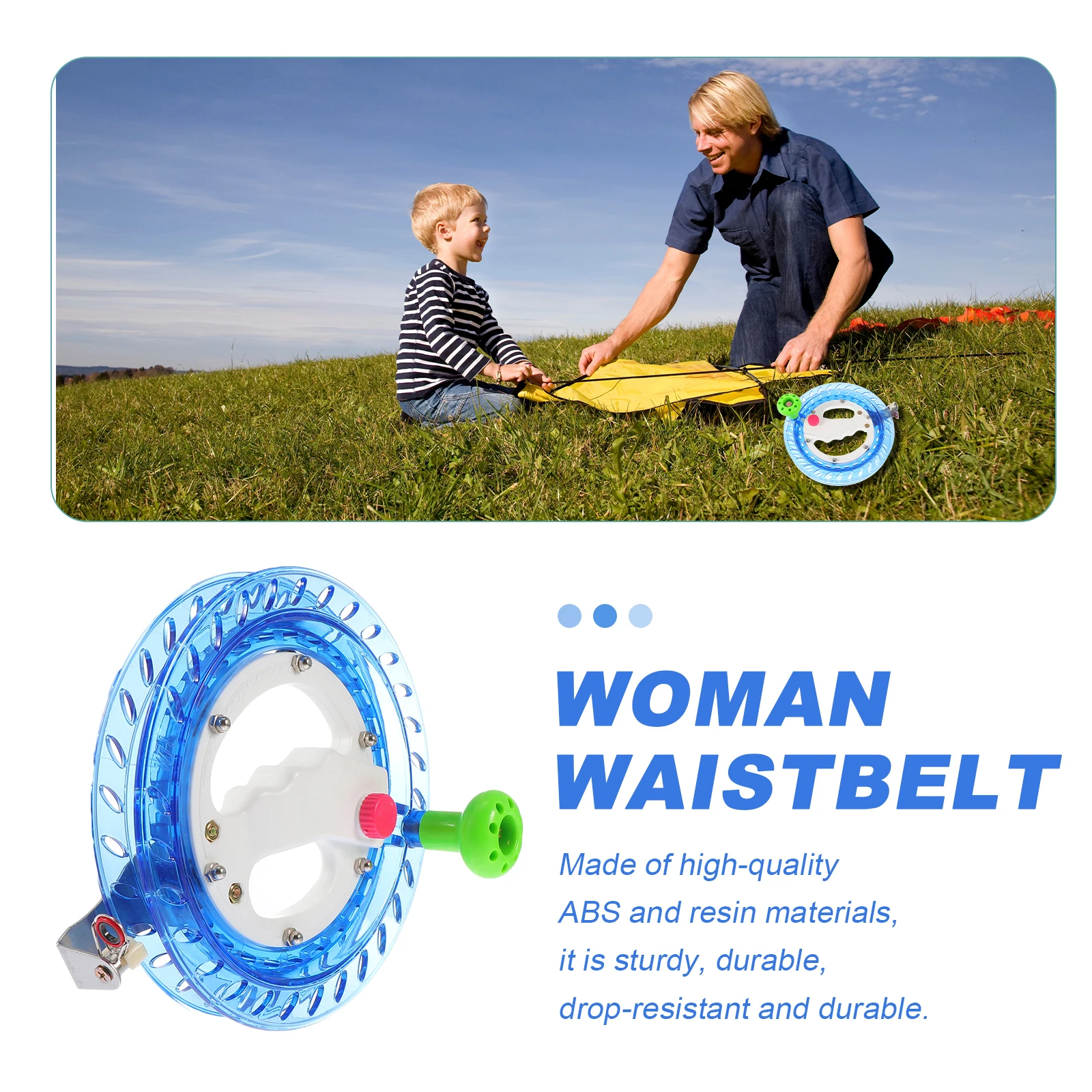 1pc avvolgitore per volare all'aperto mano tenuta a mano ruota di sostegno ruota aquilone linea bobina aquilone avvolgitore strumento accessorio