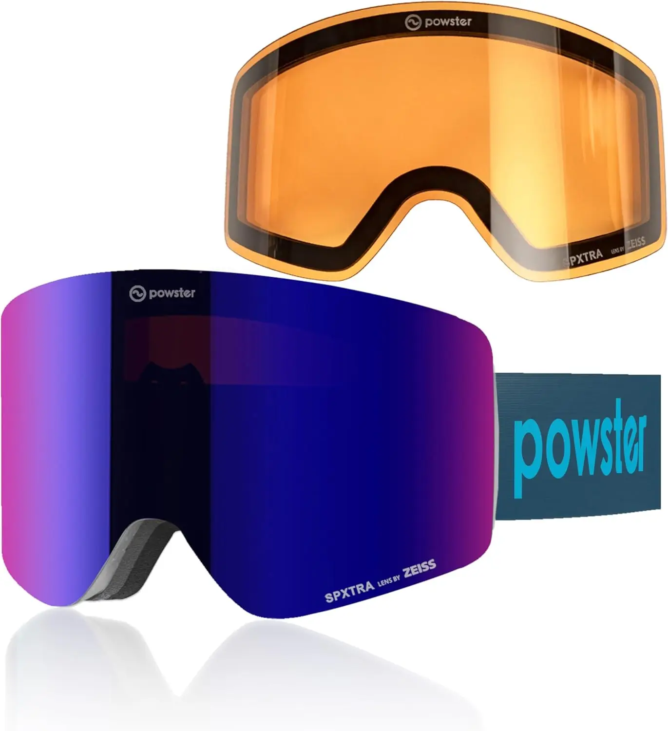 Gafas de esquí para nieve OTG, gafas de Snowboard, lentes intercambiables magnéticas, protección UV sin marco, antiniebla, patinaje móvil