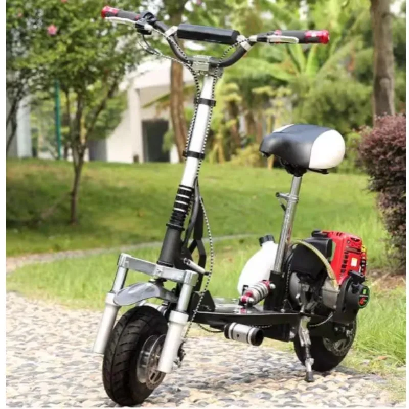 Pneumatic Foldable Mini Mobility Scooter  X6 Two-wheeled Four-stroke 49CC  Scooter,