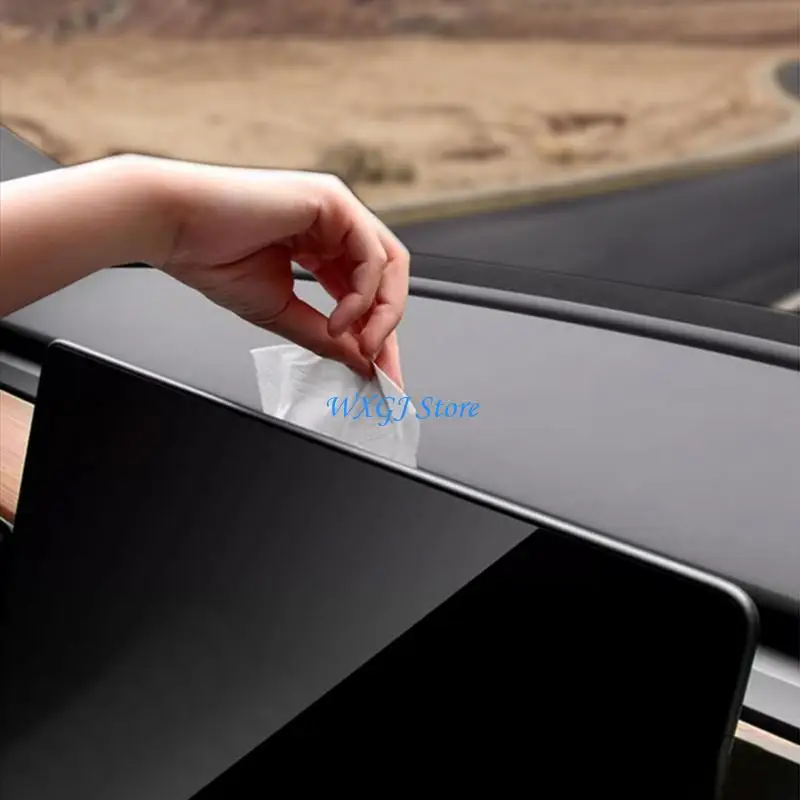 

37JE Car Interior Storage Tray TPE Dashboard Storage Box Convenient Storage Tray Vehicle Spare Part for ModelY/3