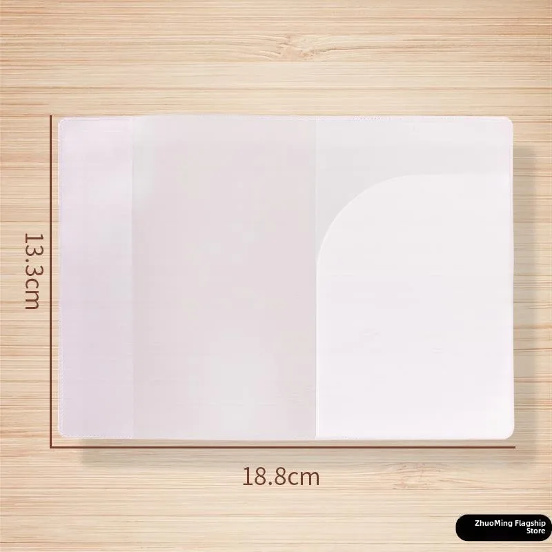Thickened Transparent Protection Case for Passport with Card Holder Waterproof Wear-resistant Multi-card Slot Frosted for Stu... view 4