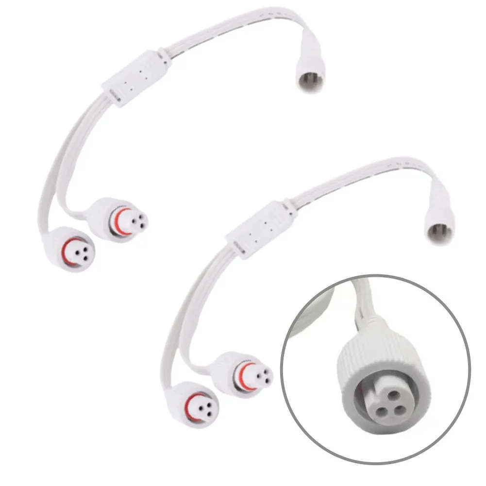Undereaves Lamp Power Extension Cord 1/2 With Wire Buckle Screw Waterproof Cord 3 Pin Power Cord For Outdoor Dots String Light