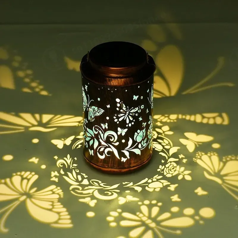 Solar Lighting Outdoor Garden Garden Ambient Light Automatic Light in The Dark Iron Art Homestay Villa Energy-saving