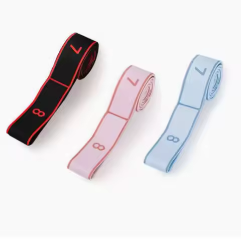 8/10/12 Grid Yoga Stretch Band With Number Latin Dance Training Band Correct Posture High Elastic Resistance Strap