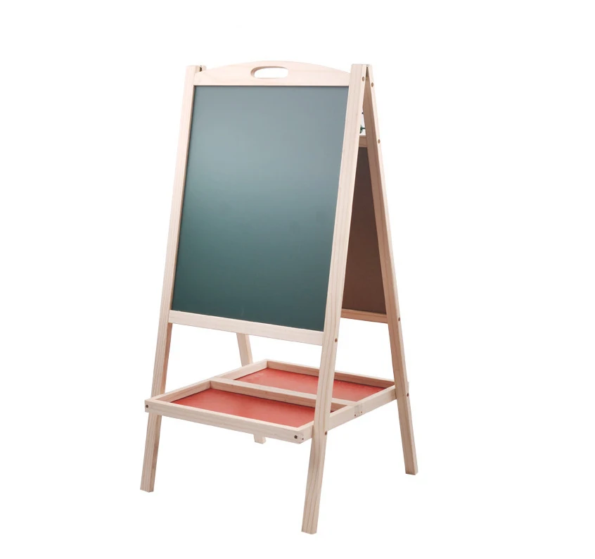 Factory Wooden Blackboard KXM-812 Double-Sided Magnetic Drawing Board Whiteboard