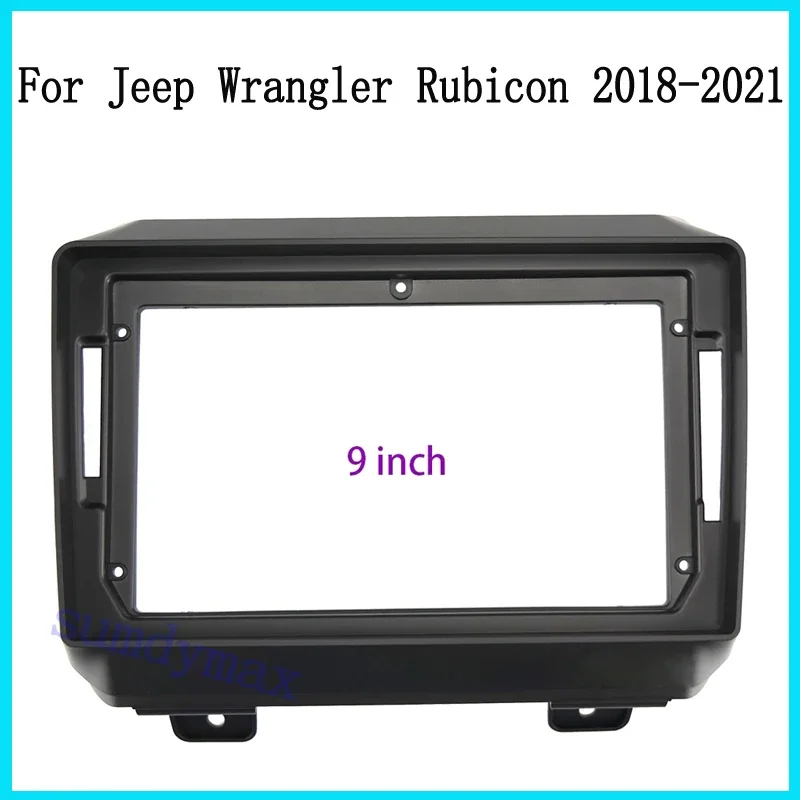 

9inch big screen 2 Din android Car Radio Fascia Frame for Jeep Wrangler Rubicon 2018 car panel Trim Dashboard Panel Kit