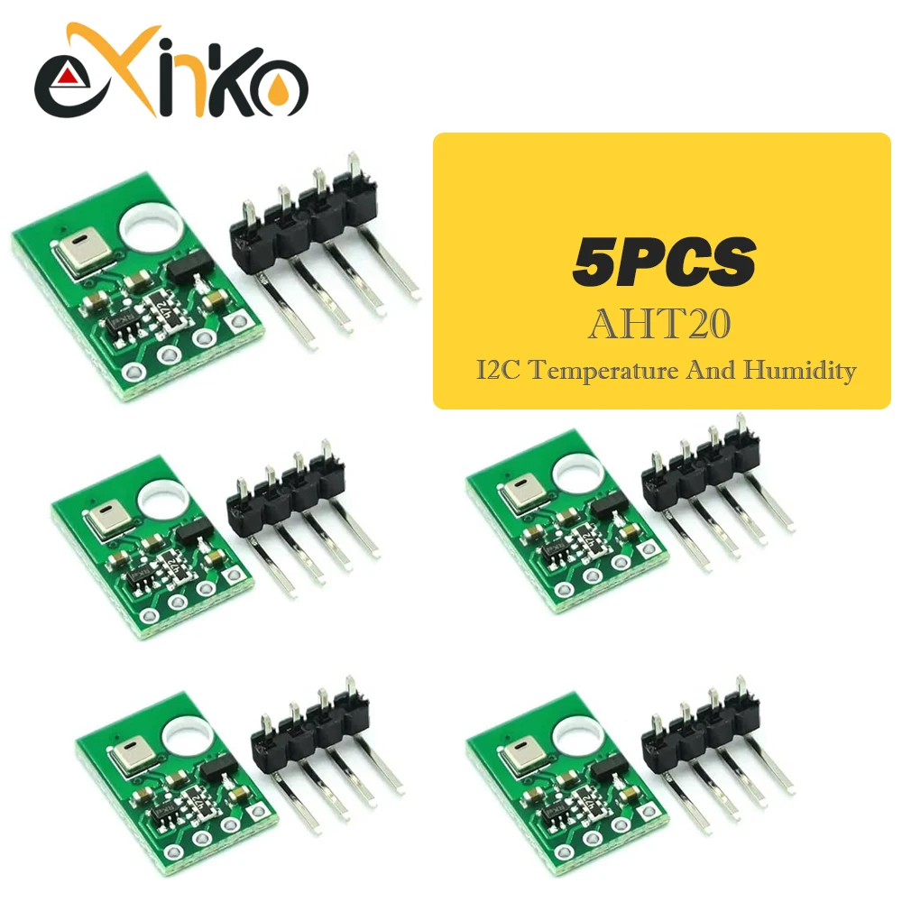 AHT20 I2C Temperature And Humidity Sensor Module High-precision Humidity Sensor Probe DHT11 AHT10 Upgraded Version For Arduino