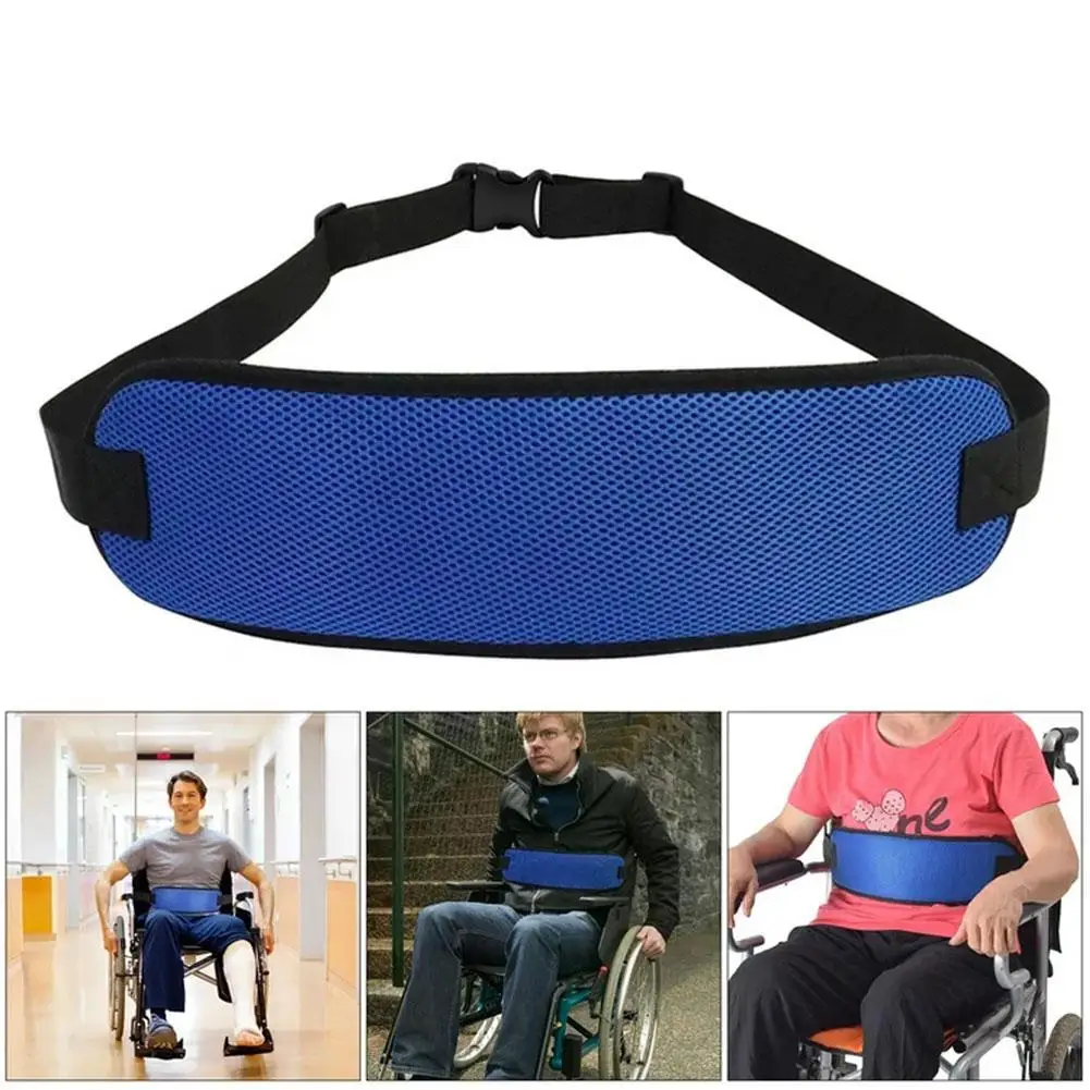 

Anti Fall Wheelchair Seat Belt Adjustable Quick Release Restraints Straps Chair Waist Lap Strap For Elderly Or Legs Patient Care