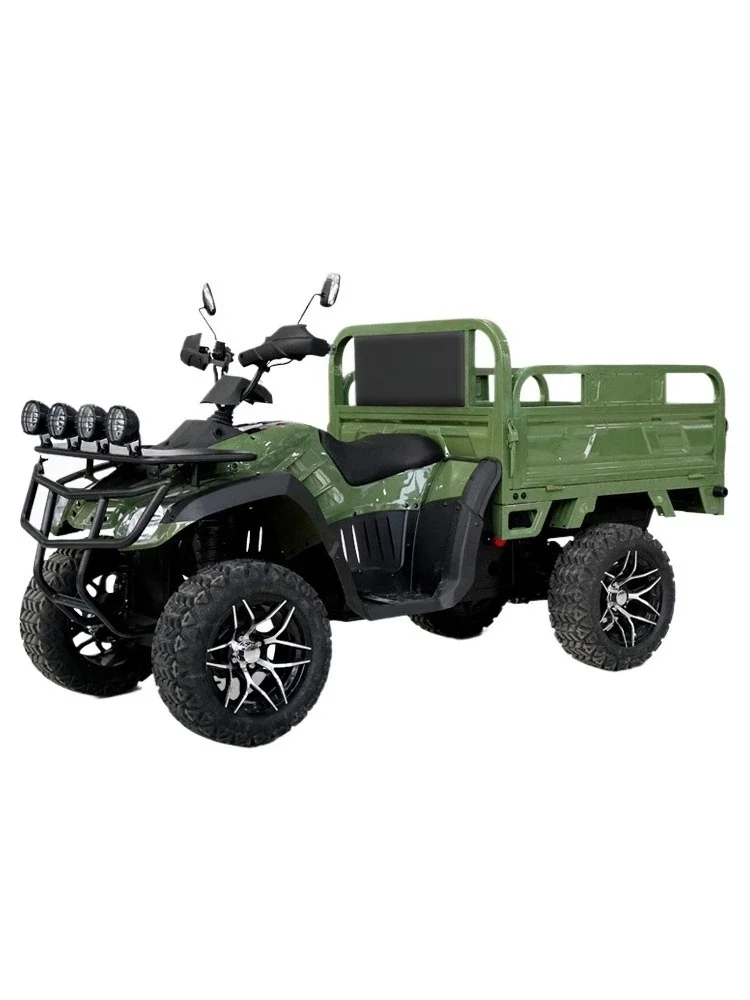 Minibus Farmer Car All Terrain Four-Wheel Electric Vehicle Cargo Off-Road ATV with Bucket Four-Wheel Farm Battery Car