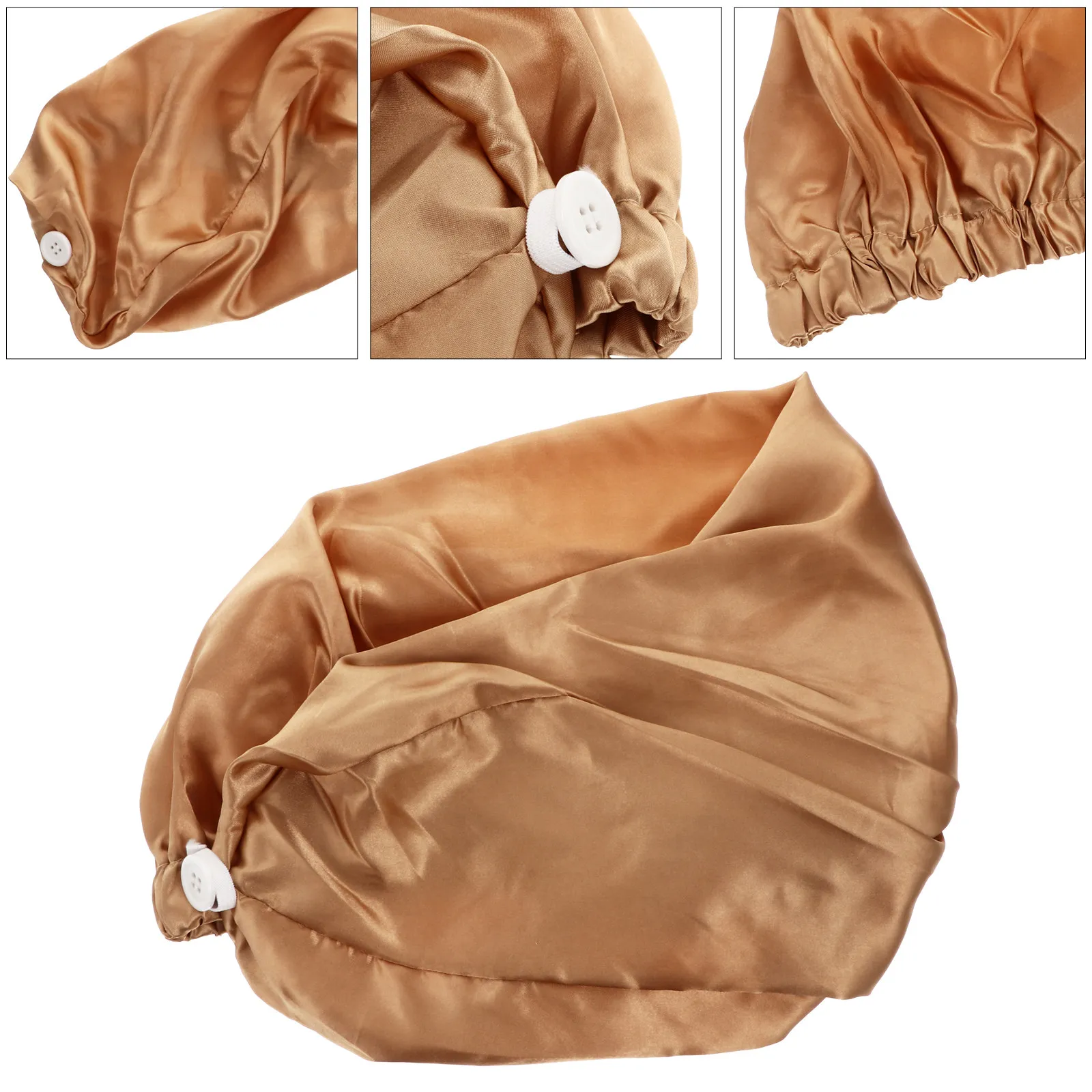 Elastic Satin Sleep Cap Large Size Stable Fit Stretch Band Perfect for Braids Dreadlocks Curly Hair Women Night Hair Care