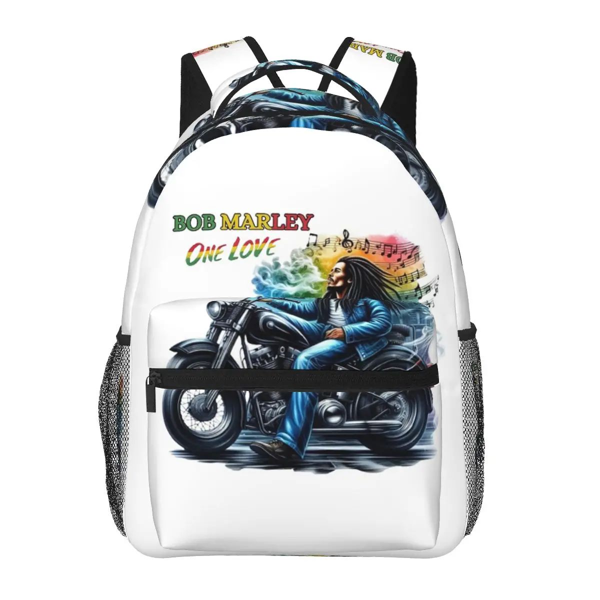 Jamaica Reggae Rock Bob Marley Backpacks Boys Girls Bookbag Students School Bags Travel Rucksack Shoulder Bag Large Capacity