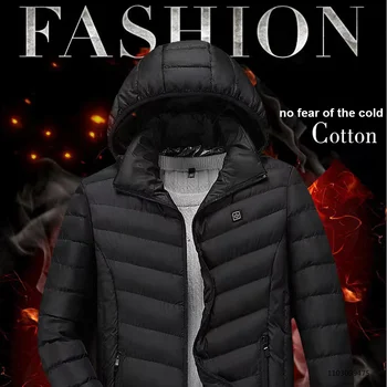 21 Areas Heated Jacket Cotton Clothes Lightweight USB Electric Self Heating Jacket Men Women Coat Ski Camping Winter Clothing 3