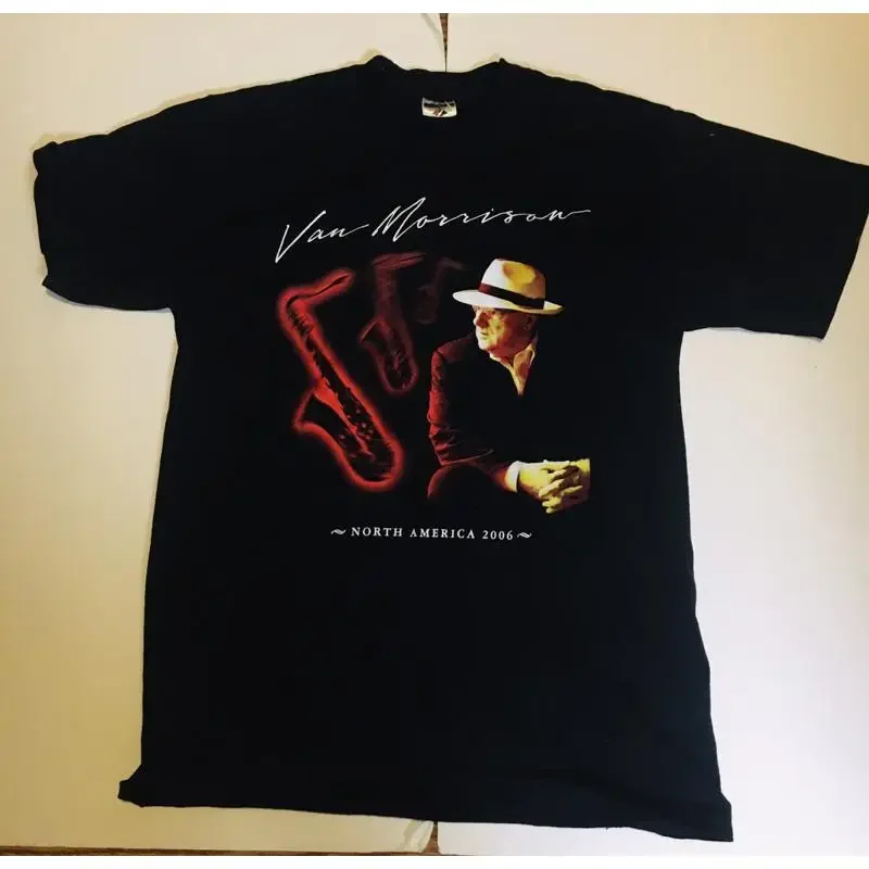 Van Morrison North America 2006 Concert T Shirt Black Size Medium