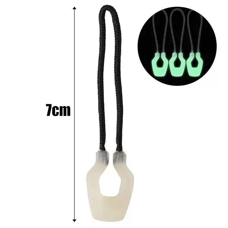 1-12PC Luminous Zipper Pullers Convenient Zipper Extension Knapsack Jacket Zippers Accessories Tent Zipper Pull Slider Head Tool - view 6