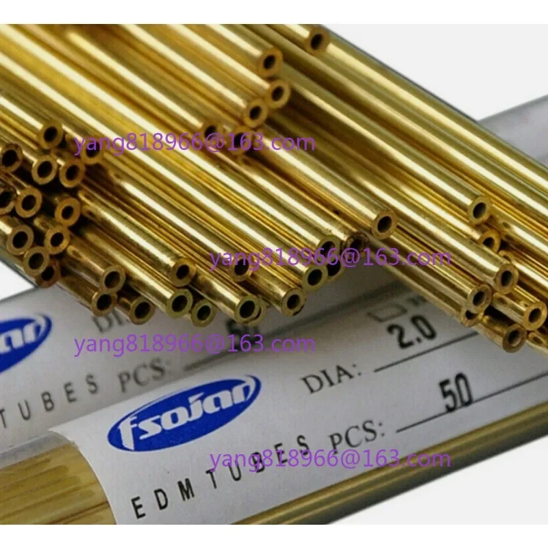 

100pcs Brass tube,Drill pipe OD0.3-1.0mm,Drill tube L=400mm,electrode pipe,single hole,Electrical discharge Tube,electrode tube