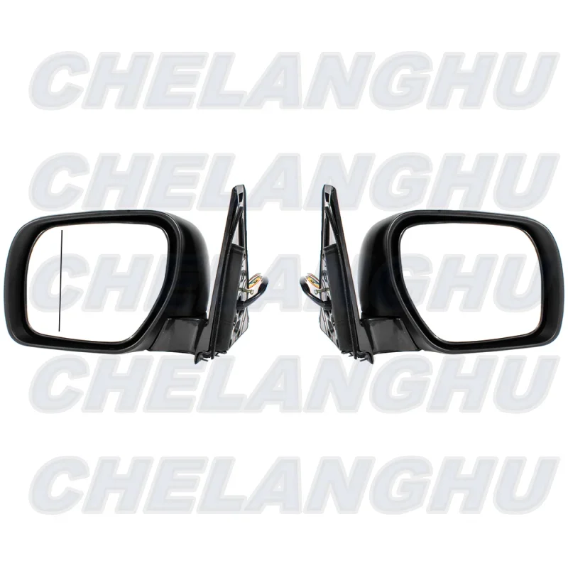 For Pajero 2006 2007 2008 2009 2010 2011 2012 2013 2014 2015 2016 2017 2018 2019 2020 2021 1 Pair 10 Pins Chrome Painted Mirror