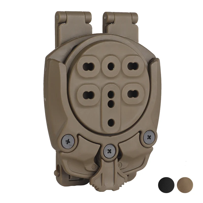 360 Degree Rotating Modular Holster Mount Base MOLLE Platform Adapter for Pistol Gear Quick Release System Accessories