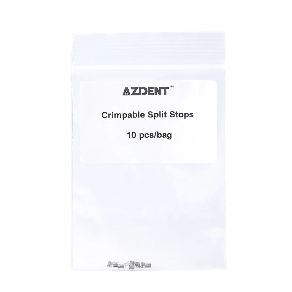 10 Packungen AZDENT Dental Orthodontic Crimpable Hooks, Edelstahl, geteilter Mini-Typ, zur Befestigung am Bogendraht, 10 Stück/Packung, Zahnmedizin – Detail 6