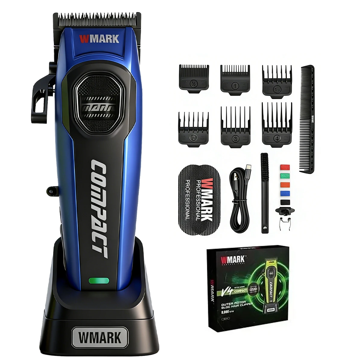 高速 10000RPM WMARK NG-X1 プロフェッショナルバリカン充電ベースヘア