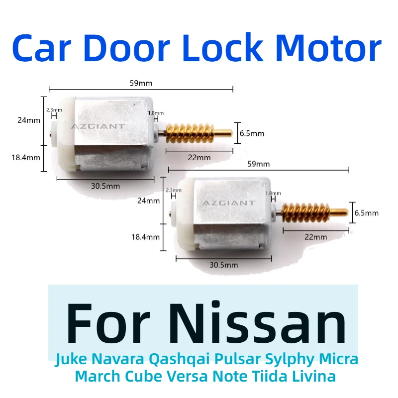 

Car Door Lock Motor For Nissan Juke Navara Qashqai Pulsar Sylphy Micra March Cube Versa Note Tiida Livina Electric Locking Power