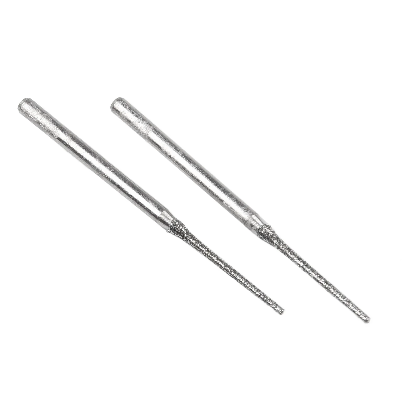 5 peças 0.8/1/1.2/1.5/1.8/2/2.5mm brocas revestidas de diamante para perfuração de vidro 2.35mm haste diâmetro brocas de diamante acessórios