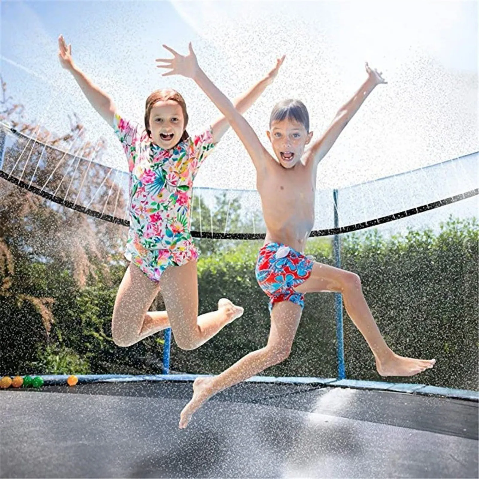 Fun Water Sprinkler Best Outdoor Summer Toys For Kids Outside Trampoline Sprinklers Garden Sprinklers Outdoor Hose 100