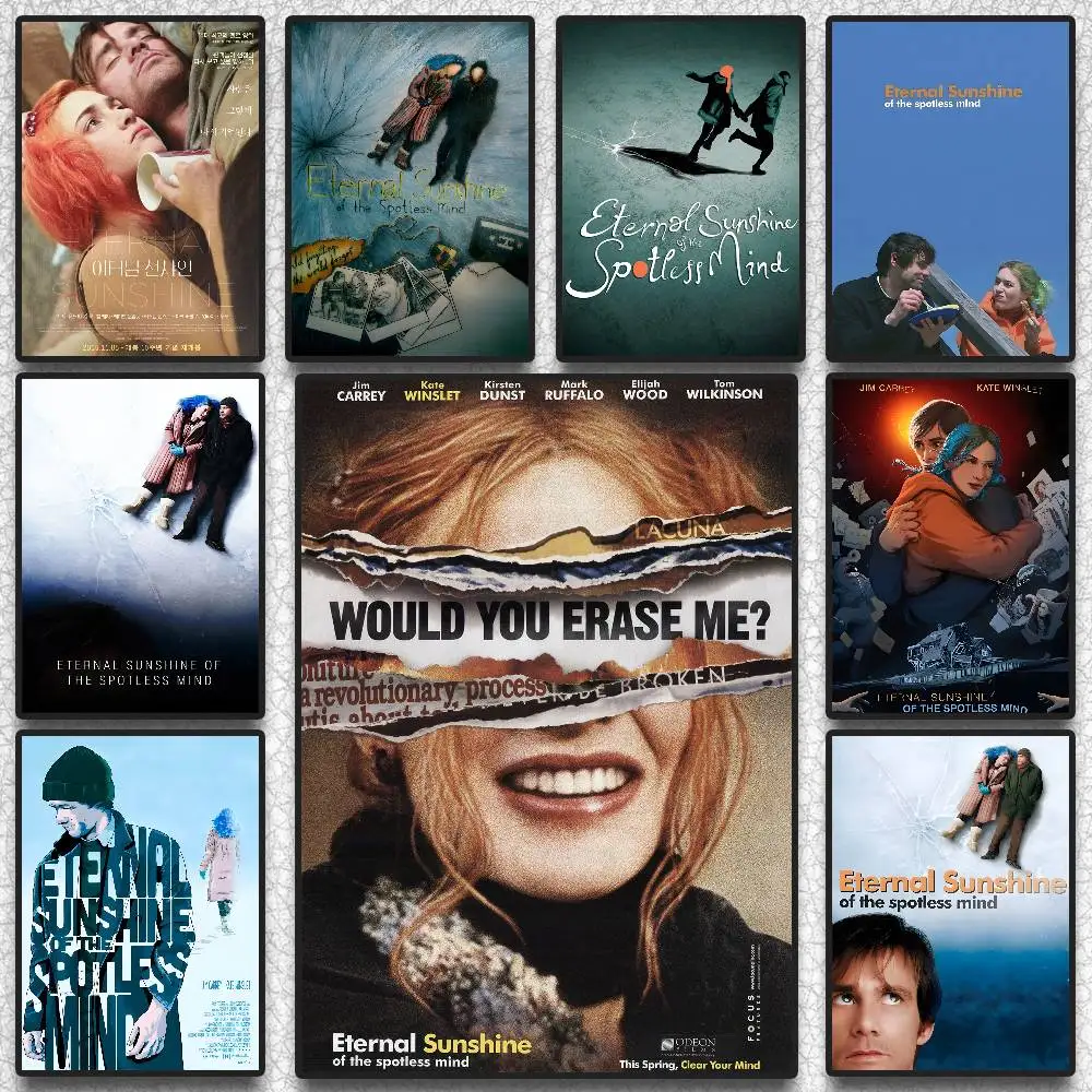E-Eternal Sunshine of the S-Spotless Mind Poster HD-Kunst, klebrige Wand, wasserdicht, für Zuhause, Wohnzimmer, Schlafzimmer, Bar, ästhetische Dekoration