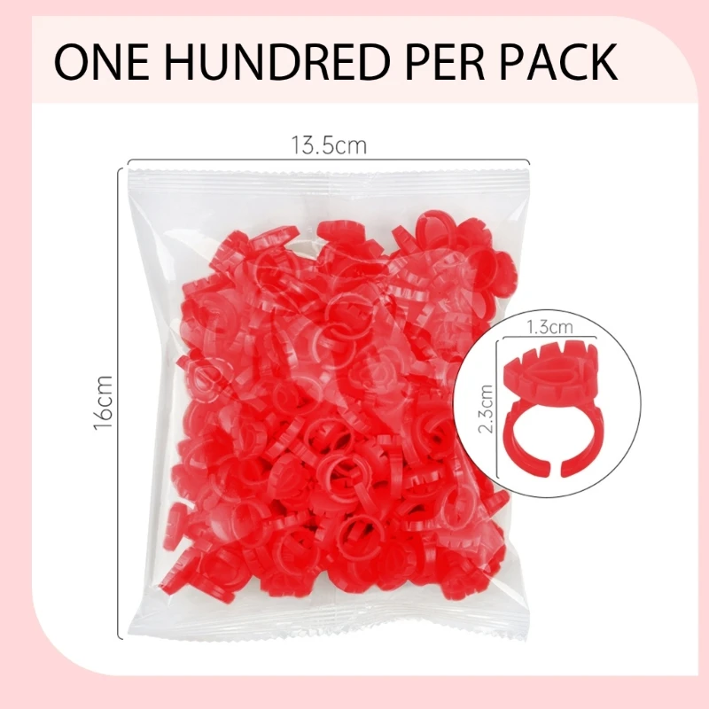 Descartável Flower Shaped Pigment Holder, Suprimentos Ferramentas para Maquilhadores e Entusiastas da Beleza, 100Pcs