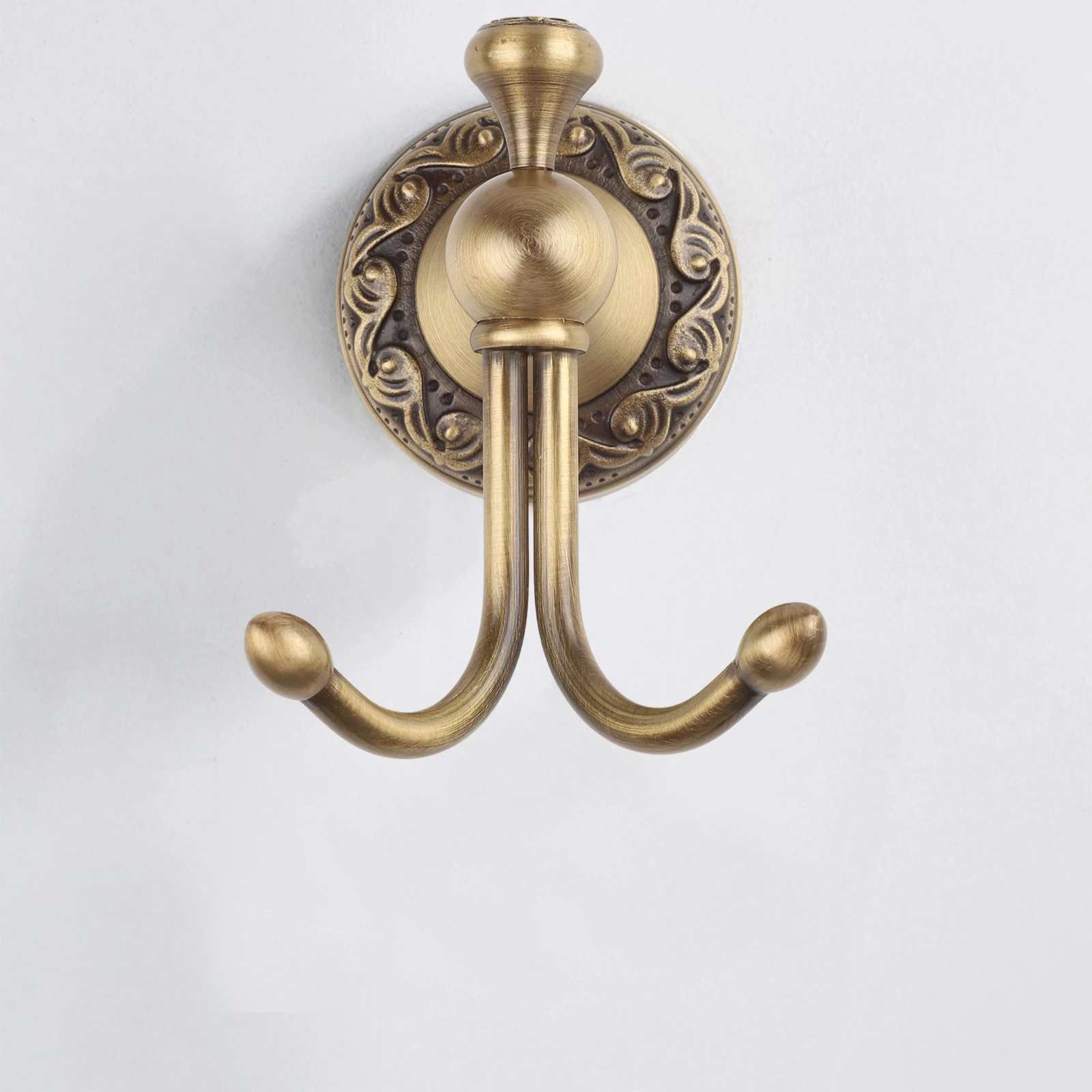 

Suitable For Living Space Bathroom Hardware Antique Clothes Hook High-quality Brass Material Kitchen Application