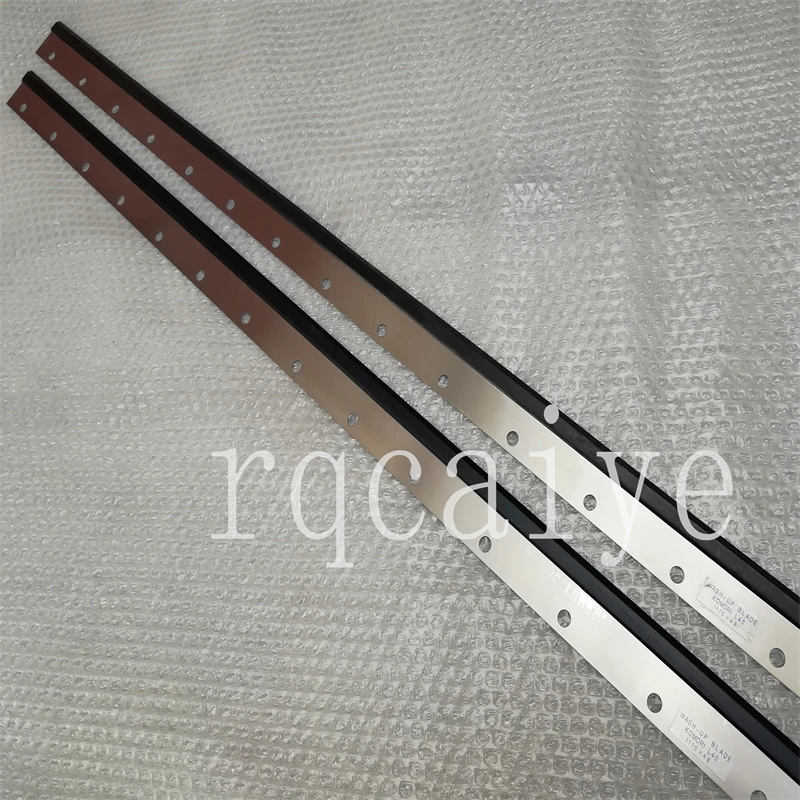 1 Piece Komori Lithrone 28 Ink Washup Blade For Printing Machine 775mm Length With 11 Slots & 1110mm 15 Holes