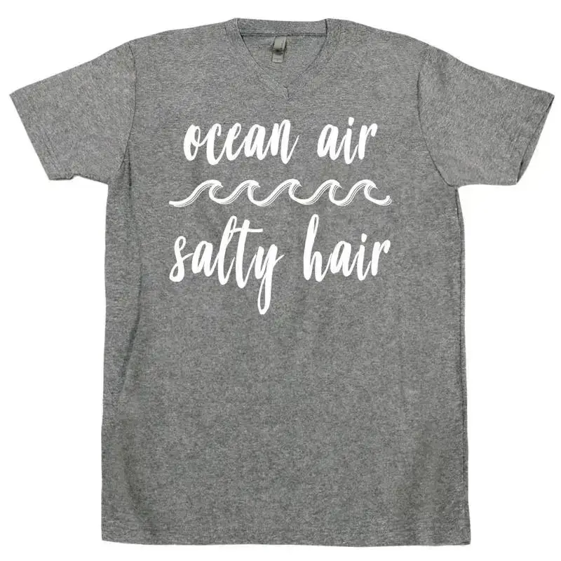 Ocean Air Salty Hair T shirt Beach Please Boat Don't Care Toes In Sand